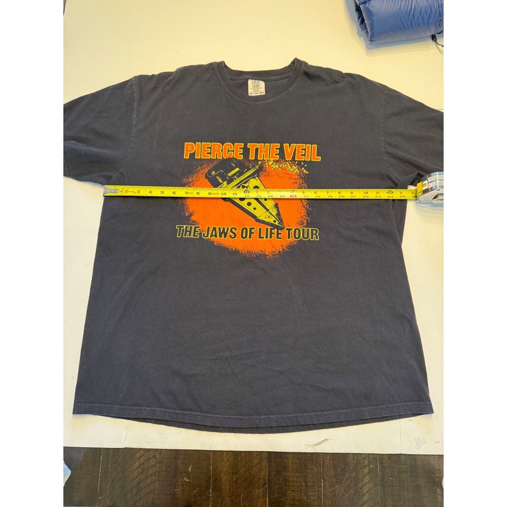 Pierce The Veil The Jaws of Life Tour Shirt Mens 2XL Comfort Colors Black Tee - Picture 5 of 7
